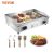 VEVOR Plaque de cuisson électrique 4400W Grille de cuisson en acier inoxydable pour viande, poisson, légumes Piadina Sandwiches Steak, plaque de cuisson électrique commerciale Température réglable jusqu’à 300 ℃