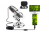 Microscope numérique Cainda 40X à 1000X avec support en métal et étui de transport portable, caméra de microscope USB pour enfants et adultes, compatible avec Android Windows 7,8,10, Mac