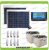 Kit solaire d’éclairage 5 heures chalet étable 100W 24V avec 8 ampoules fluo 7W 24V régulateur de charge NV