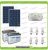 Kit solaire d’éclairage 5 heures chalet étable 160W 24V avec 6 ampoules fluorescentes 15W 24V régulateur de charge LS