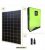 Kit maison solaire avec Convertisseur Onduleur hybride pur sinus genius MPPT 3KW + panneaux solaires 1.8KW 24V